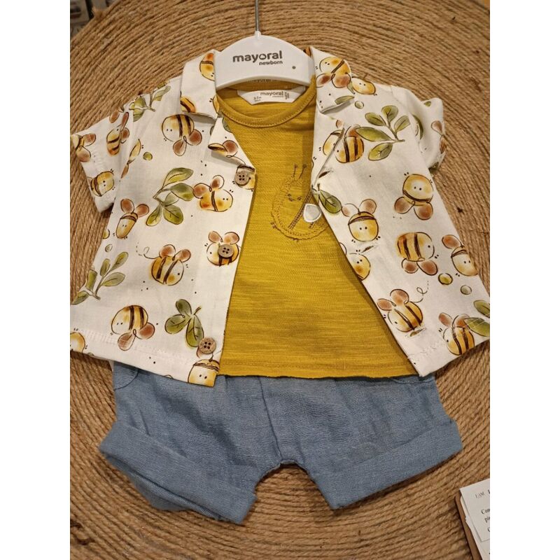 1205 Conjunto de pantalón corto sobre mayoral. ROPA PARA BEBES ,PREMAMA Y COLEGIAL - DE 0 5 AÑOS INFANTIL VERANO RECIEN NACIDO