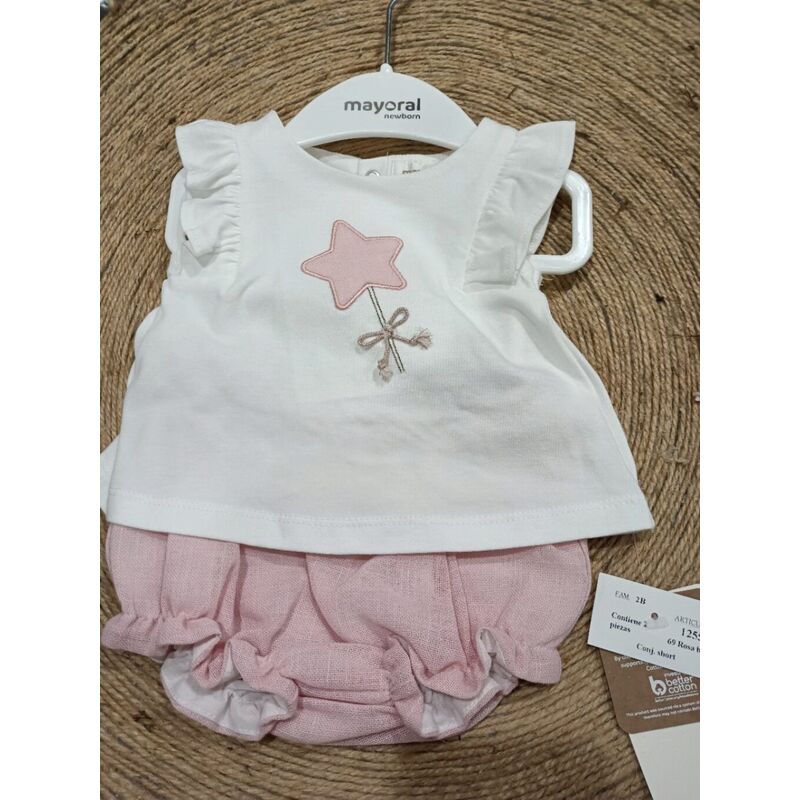 1255 Conjunto short mayoral. ROPA PARA BEBES ,PREMAMA Y COLEGIAL - DE 0 5 AÑOS INFANTIL VERANO RECIEN NACIDO MAYORAL 0-1 55 CM .