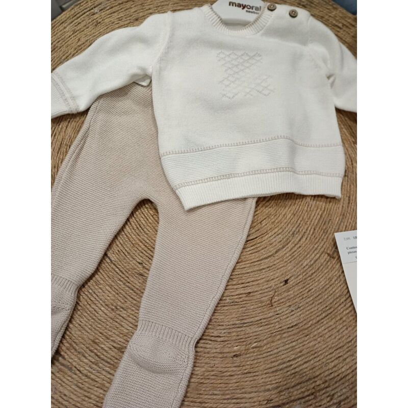1556 Conjunto a polaina tricot mayoral. ROPA PARA BEBES ,PREMAMA Y COLEGIAL - DE 0 5 AÑOS INFANTIL VERANO RECIEN NACIDO MAYORAL