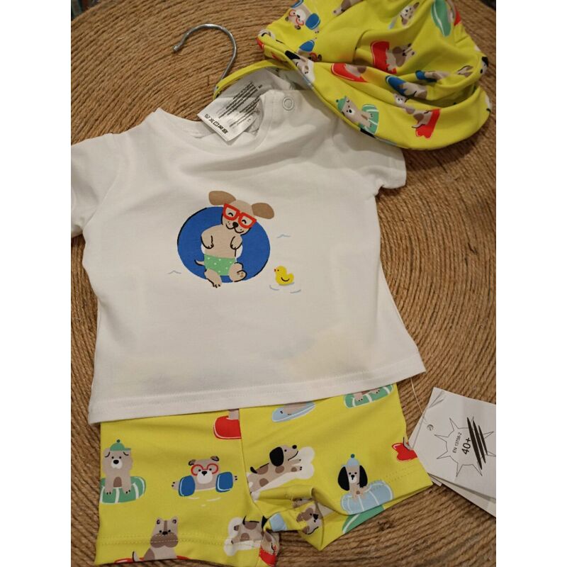 1618 Conjunto baño con gorro mayoral. ROPA PARA BEBES ,PREMAMA Y COLEGIAL - DE 0 5 AÑOS INFANTIL VERANO RECIEN NACIDO MAYORAL