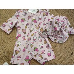 1619 Conjunto baño pelele con gorro mayoral. ROPA PARA BEBES ,PREMAMA Y COLEGIAL - DE 0 5 AÑOS INFANTIL VERANO RECIEN NACIDO