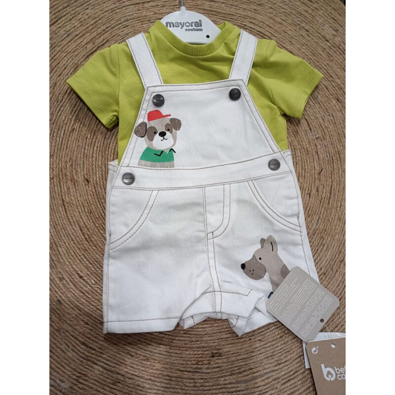 1622 Conjunto peto tejano mayoral. ROPA PARA BEBES ,PREMAMA Y COLEGIAL - DE 0 5 AÑOS INFANTIL VERANO RECIEN NACIDO MAYORAL 0-1
