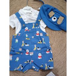 1624 Conjunto peto mayoral. ROPA PARA BEBES ,PREMAMA Y COLEGIAL - DE 0 5 AÑOS INFANTIL VERANO RECIEN NACIDO MAYORAL 0-1 55 CM .