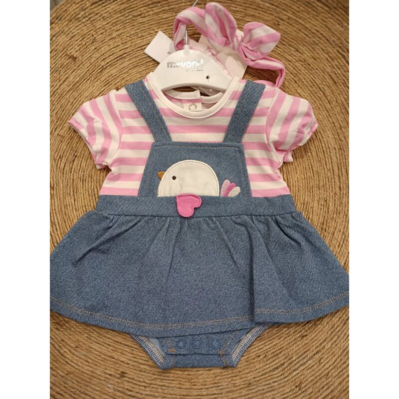 1658 Pelele falda mayoral. ROPA PARA BEBES ,PREMAMA Y COLEGIAL - DE 0 5 AÑOS INFANTIL VERANO RECIEN NACIDO MAYORAL 0-1 55 CM .