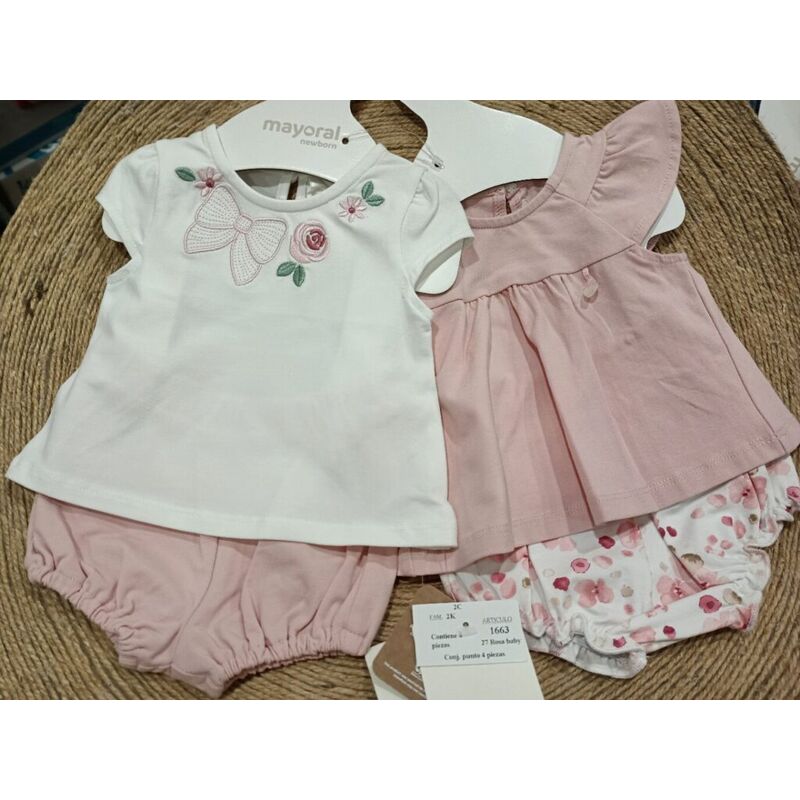 1663 Conjunto Punto cuatro piezas mayoral. ROPA PARA BEBES ,PREMAMA Y COLEGIAL - DE 0 5 AÑOS INFANTIL VERANO RECIEN NACIDO