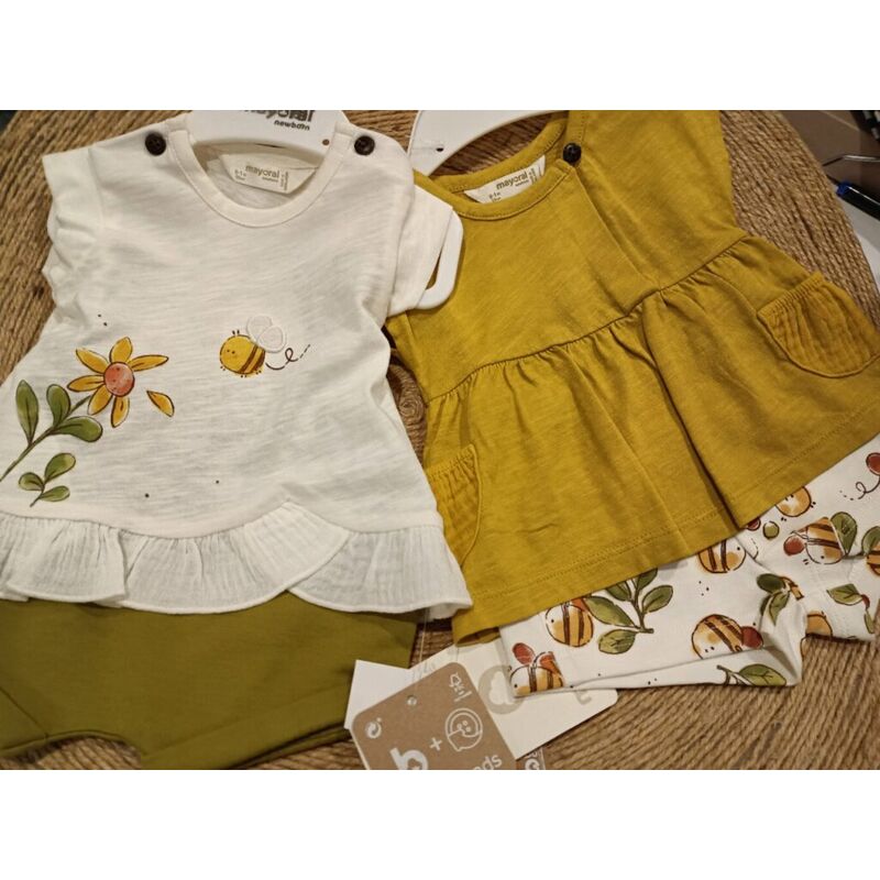 1664 Conjunto cuatro piezas mayoral. ROPA PARA BEBES ,PREMAMA Y COLEGIAL - DE 0 5 AÑOS INFANTIL VERANO RECIEN NACIDO MAYORAL 0-1