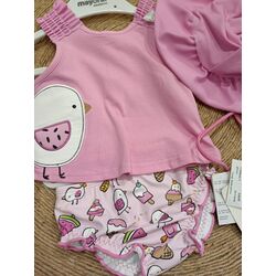 1668 Conjunto baño  gorro mayoral. ROPA PARA BEBES ,PREMAMA Y COLEGIAL - DE 0 5 AÑOS INFANTIL VERANO RECIEN NACIDO MAYORAL 0-1
