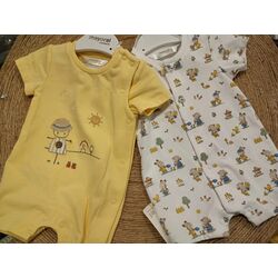 1707 Set 2 pedeles cortos mayoral. ROPA PARA BEBES ,PREMAMA Y COLEGIAL - DE 0 5 AÑOS INFANTIL VERANO RECIEN NACIDO MAYORAL 0-1