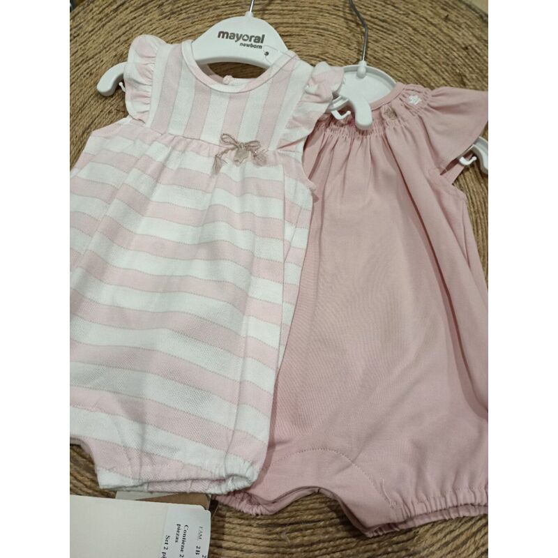 1749 Set de dos pijamas cortos mayoral. ROPA PARA BEBES ,PREMAMA Y COLEGIAL - DE 0 5 AÑOS INFANTIL VERANO RECIEN NACIDO MAYORAL