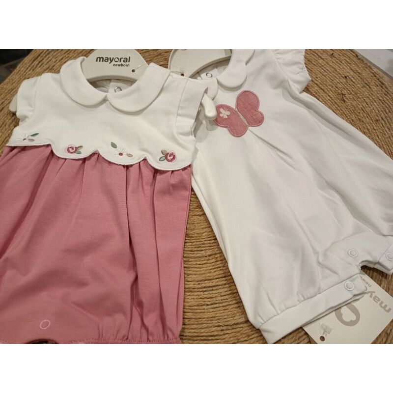 1752 Set dos pijamas cortos mayoral. ROPA PARA BEBES ,PREMAMA Y COLEGIAL - DE 0 5 AÑOS INFANTIL VERANO RECIEN NACIDO MAYORAL 0-1