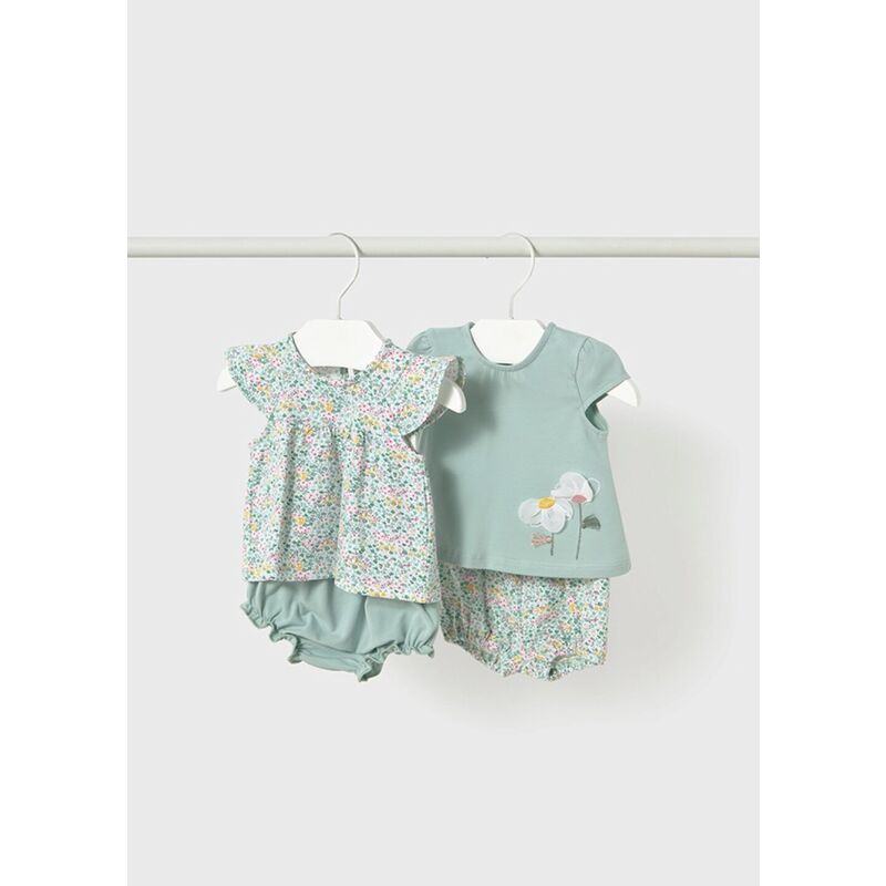 1663 Conjunto 4 piezas estampado Mayoral. ROPA PARA BEBES ,PREMAMA Y COLEGIAL - DE 0 5 AÑOS INFANTIL VERANO NIÑA Conjuntos .