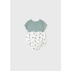 1604 Pelele tricot y plana Mayoral. ROPA PARA BEBES ,PREMAMA Y COLEGIAL - DE 0 5 AÑOS INFANTIL VERANO NIÑO NIÑA Peleles . TALLAS