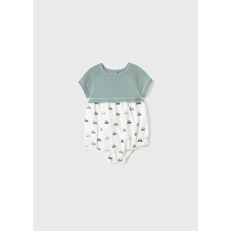 1604 Pelele tricot y plana Mayoral. ROPA PARA BEBES ,PREMAMA Y COLEGIAL - DE 0 5 AÑOS INFANTIL VERANO NIÑO NIÑA Peleles . TALLAS