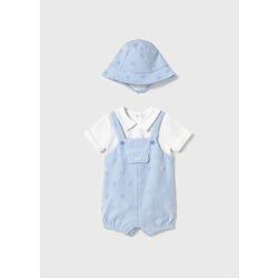 1605 Pelele peto y gorro Mayoral. ROPA PARA BEBES ,PREMAMA Y COLEGIAL - DE 0 5 AÑOS INFANTIL VERANO NIÑO Conjuntos Ranita .