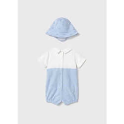 1605 Pelele peto y gorro Mayoral. ROPA PARA BEBES ,PREMAMA Y COLEGIAL - DE 0 5 AÑOS INFANTIL VERANO NIÑO Conjuntos Ranita .