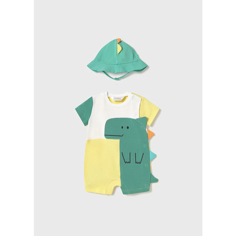 1617 Pelele corto punto y gorro Mayoral. ROPA PARA BEBES ,PREMAMA Y COLEGIAL - DE 0 5 AÑOS INFANTIL VERANO NIÑO Accesorios