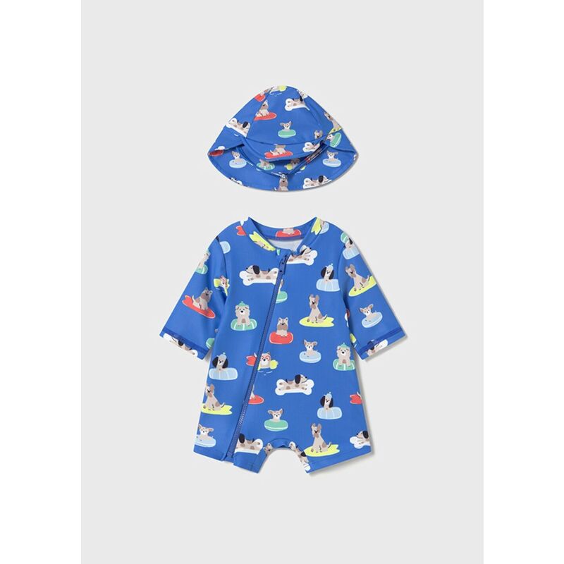 1619 Conj. baño pelele con gorro Mayoral. ROPA PARA BEBES ,PREMAMA Y COLEGIAL - DE 0 5 AÑOS INFANTIL VERANO NIÑO Conjunto baño