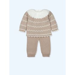 9615X Traje 2 Piezas Canesú polaina sin pie listado menguado JAZZY MAC ILUSION. ROPA PARA BEBES ,PREMAMA Y COLEGIAL - DE 0 5