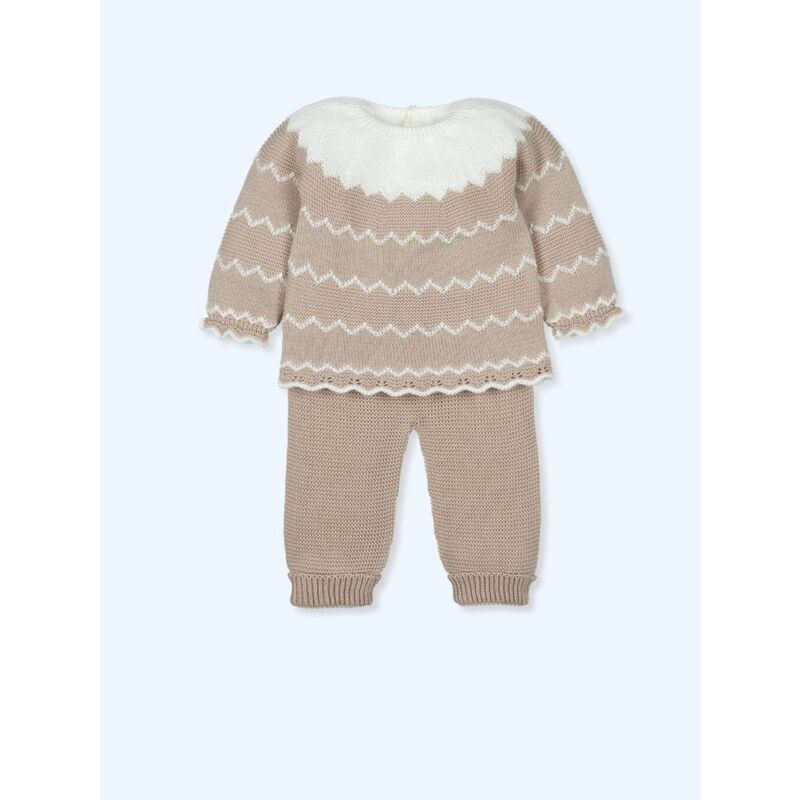 9615X Traje 2 Piezas Canesú polaina sin pie listado menguado JAZZY MAC ILUSION. ROPA PARA BEBES ,PREMAMA Y COLEGIAL - DE 0 5