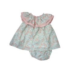 Jesusito de flor salmón con braguita dulce tíovivo. ROPA PARA BEBES ,PREMAMA Y COLEGIAL - DE 0 5 AÑOS INFANTIL VERANO NIÑA