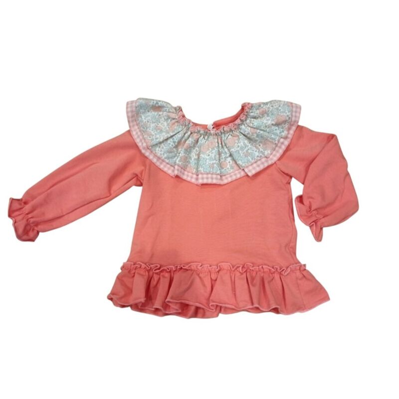 Sudadera flor salmón dulce tiovivo. ROPA PARA BEBES ,PREMAMA Y COLEGIAL - DE 0 5 AÑOS INFANTIL VERANO NIÑA Sudaderas . TALLAS 3
