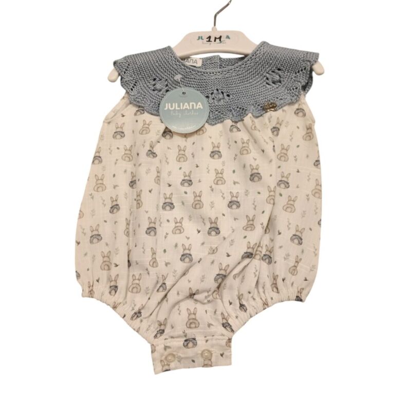 25166 Pelele de cuerpo punto redondo estampado juliana. ROPA PARA BEBES ,PREMAMA Y COLEGIAL - DE 0 5 AÑOS INFANTIL VERANO NIÑO