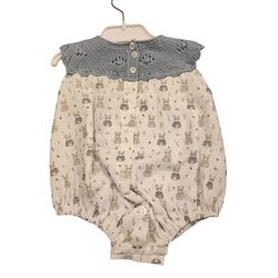 25166 Pelele de cuerpo punto redondo estampado juliana. ROPA PARA BEBES ,PREMAMA Y COLEGIAL - DE 0 5 AÑOS INFANTIL VERANO NIÑO