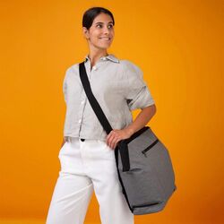 3748 BOLSO CAMBIADOR CONVERTIBLE HEATHER GREY NIKIDOM. COCHECITOS-CARRICOCHES PARA BEBE SACOS Y TEXTILES BOLSOS ,TALEGAS MALETAS