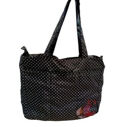 BOLSO GRANDE NEGRO FLAMENCA LAKEN. OUTLET - PUERICULTURA COCHECITOS-CARRICOCHES PARA BEBE SACOS Y TEXTILES BOLSOS ,TALEGAS
