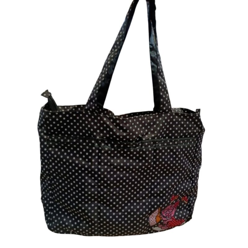 BOLSO GRANDE NEGRO FLAMENCA LAKEN. OUTLET - PUERICULTURA COCHECITOS-CARRICOCHES PARA BEBE SACOS Y TEXTILES BOLSOS ,TALEGAS