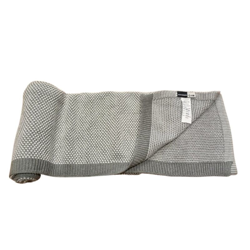 3834 MANTITA DE PUNTO 100% ALGODÓN GREY MELANGE  NIKIDOM. COCHECITOS-CARRICOCHES PARA BEBE SACOS Y TEXTILES CHALES MANTAS