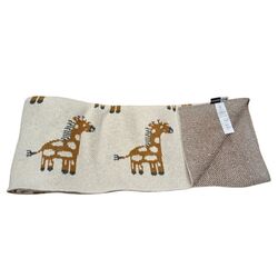 3837 MANTITA DE PUNTO 100% ALGODÓN GIRAFFES  NIKIDOM. COCHECITOS-CARRICOCHES PARA BEBE ACCESORIOS DE SACOS Y TEXTILES BOLSOS