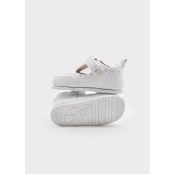 41660 Pepito respetuoso Mayoral. ZAPATOS PARA BEBE - CALZADO NIÑO NIÑA ZAPATILLAS DE LONETAS . CALZADO 18. Color Blanco. 