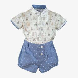 37003523 CAMISA MC PANT.CORTO BEBE MIRANDA. ROPA PARA BEBES ,PREMAMA Y COLEGIAL - DE 0 5 AÑOS INFANTIL VERANO NIÑO Conjuntos .
