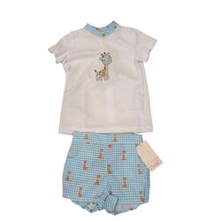 AFR007 Conjunto niño  modelo Africa Daniesty. ROPA PARA BEBES ,PREMAMA Y COLEGIAL - DE 0 5 AÑOS INFANTIL VERANO NIÑO Conjuntos .
