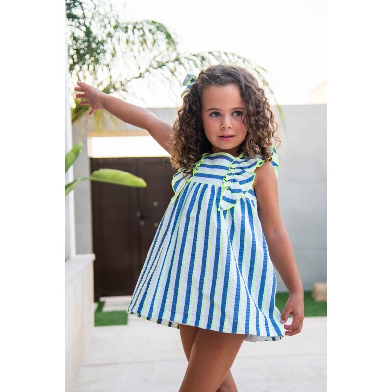 EC004 Vestido escocia  modelo Evase Daniesty. ROPA PARA BEBES ,PREMAMA Y COLEGIAL - DE 0 5 AÑOS INFANTIL VERANO NIÑA Vestidos .