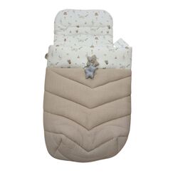 531167 COLCHA Saco nido 1167 AURA ARTESANIA ROSY. COCHECITOS-CARRICOCHES PARA BEBE SACOS Y TEXTILES . Color CAMEL. 