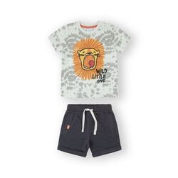 25112002 Conjunto bebé wild boy gris claro Canadá. ROPA PARA BEBES ,PREMAMA Y COLEGIAL - DE 0 5 AÑOS INFANTIL VERANO NIÑO