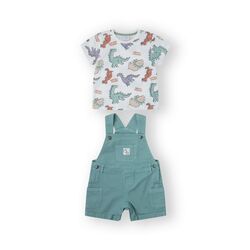 25112261 Conjunto peto  bebé curious boy verde  Canada. ROPA PARA BEBES ,PREMAMA Y COLEGIAL - DE 0 5 AÑOS INFANTIL VERANO NIÑO