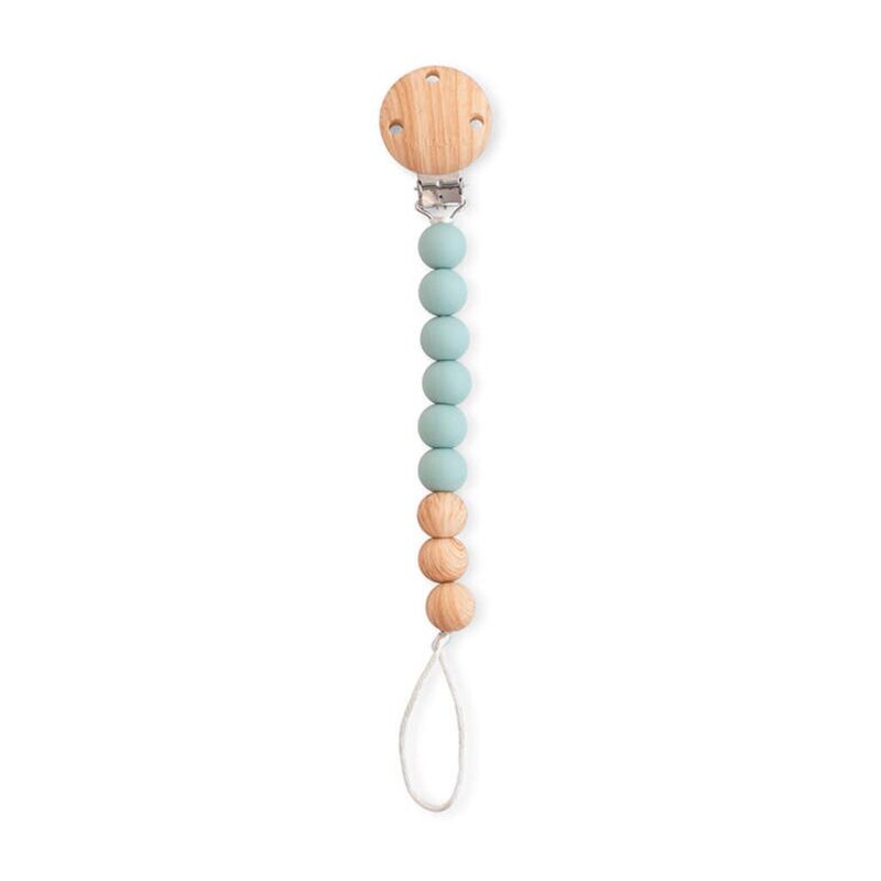 1438 Cadenita Portachupete "Woody" SARO. PUERICULTURA Y COMPLEMENTOS PARA BEBES - COMIDA PORTEO LACTANCIA TETINAS ACCESORIOS