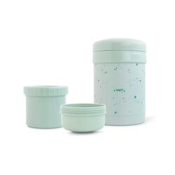 5239 Papillero con secciones Saro. PUERICULTURA Y COMPLEMENTOS PARA BEBES - COMIDA TERMOS RECIPIENTES . Color Verde. 