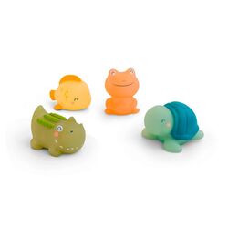 Set de 4 juguetes termosensibles "Tropicool" Ref. 0368 SARO. PUERICULTURA Y COMPLEMENTOS PARA BEBES - BAÑO JUGUETES JUEGOS DE .