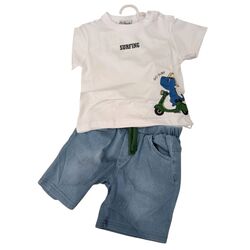 1623 Conjunto niño garvel. ROPA PARA BEBES ,PREMAMA Y COLEGIAL - DE 0 5 AÑOS INFANTIL VERANO NIÑO Conjuntos . TALLAS 12 meses. 