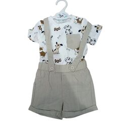 2508 Conjunto niño garvel. ROPA PARA BEBES ,PREMAMA Y COLEGIAL - DE 0 5 AÑOS INFANTIL VERANO NIÑO Conjuntos . TALLAS 3 meses. 