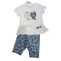892 Conjunto niña Garvel. ROPA PARA BEBES ,PREMAMA Y COLEGIAL - DE 0 5 AÑOS INFANTIL VERANO NIÑA Conjuntos . TALLAS 12 meses. 