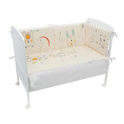 20260410 EDREDON+PROT.60X120 202 FUNNY 604 10 B/LINO COIMASA. MOBILIARIO Y DECORACION PARA BEBE - ROPA CUNA MINICUNA EDREDONES