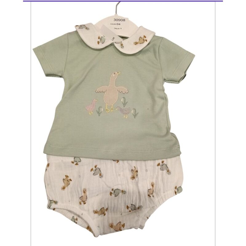 30908 CONJUNTO 2PZAS. BEBE  CREACIONES TONY. ROPA PARA BEBES ,PREMAMA Y COLEGIAL - DE 0 5 AÑOS INFANTIL VERANO NIÑO Conjuntos