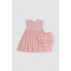 25409 Vestido bebé sin mangas con cubrepañal rosa YSABEL MORA. ROPA PARA BEBES ,PREMAMA Y COLEGIAL - DE 0 5 AÑOS INFANTIL VERANO