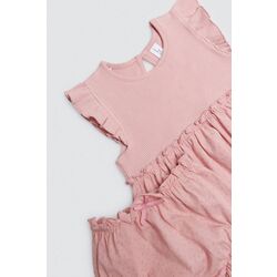 25409 Vestido bebé sin mangas con cubrepañal rosa YSABEL MORA. ROPA PARA BEBES ,PREMAMA Y COLEGIAL - DE 0 5 AÑOS INFANTIL VERANO