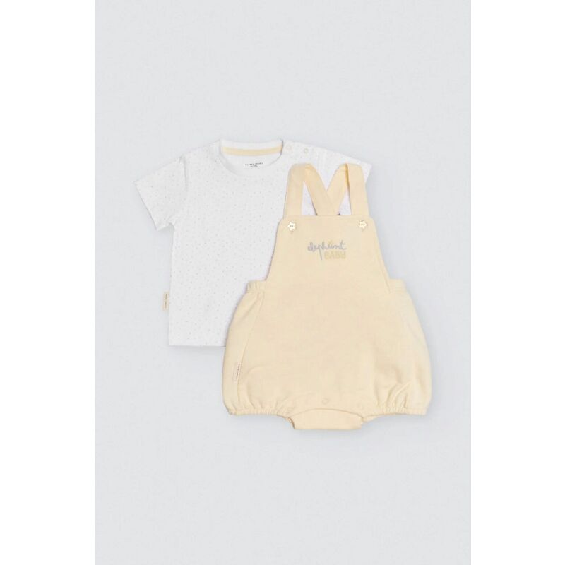 25406 Conjunto bebé peto y camiseta manga corta Elephant YSABEL MORA. ROPA PARA BEBES ,PREMAMA Y COLEGIAL - DE 0 5 AÑOS INFANTIL